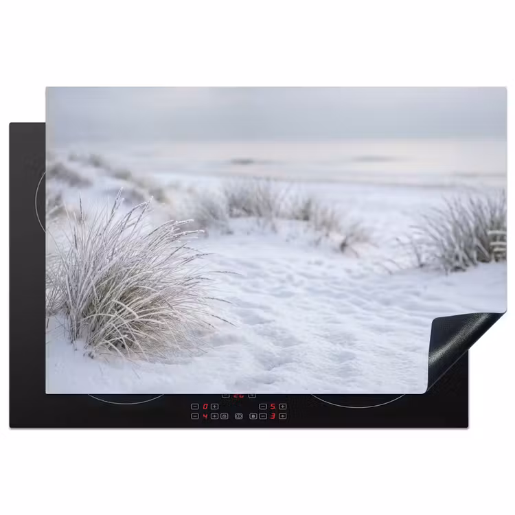 Inductie beschermer - Duinen - Sneeuw - Strand - Winter - Serene — 2