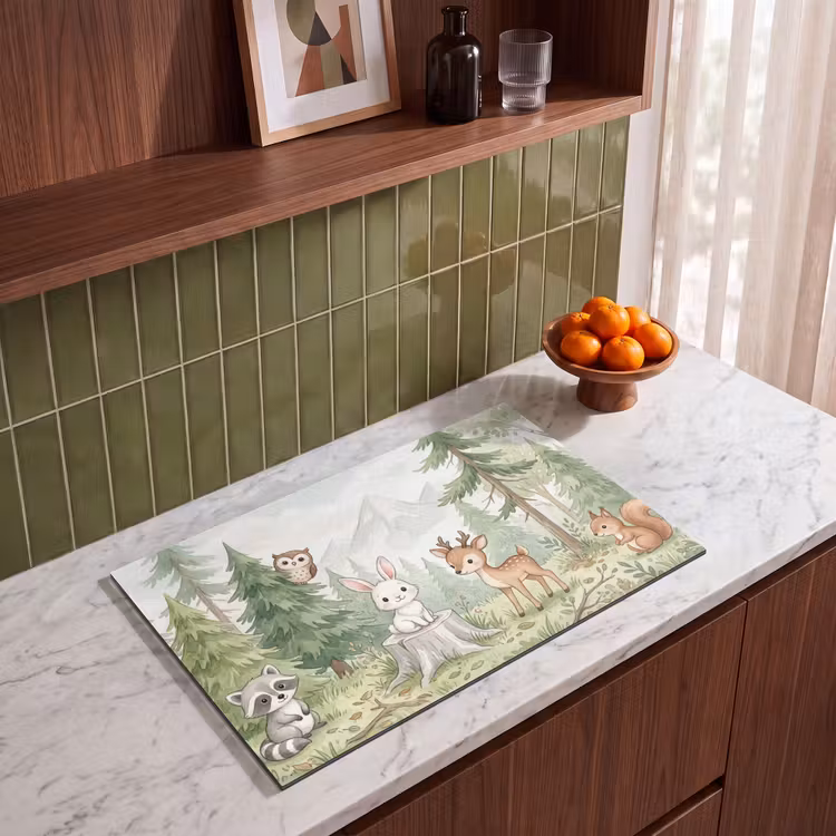 Inductie beschermer - Bos - Dieren - Groen — 4