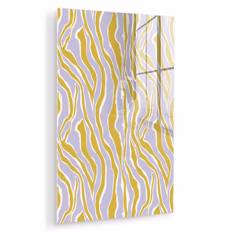 Glas schilderij - Zebra - Modern - Meerkleurig — 1