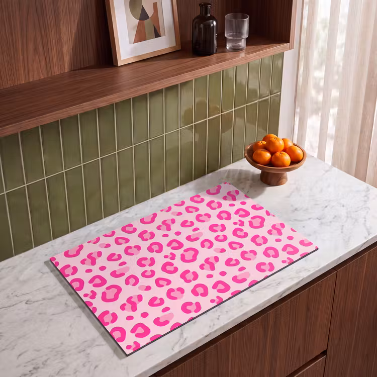 Inductie beschermer - Dierenprint - Patroon - Abstract - Modern - Roze — 4