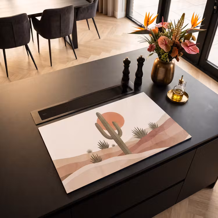 Inductie beschermer - Cactus - Duinen - Modern - Landschap - Groen — 3