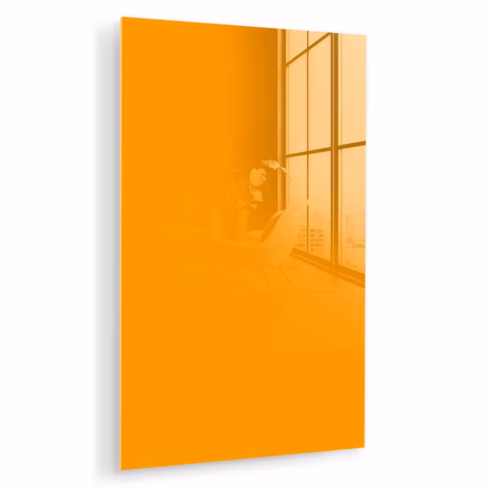 Glas schilderij - Warm - Ochre - Oranje — 1