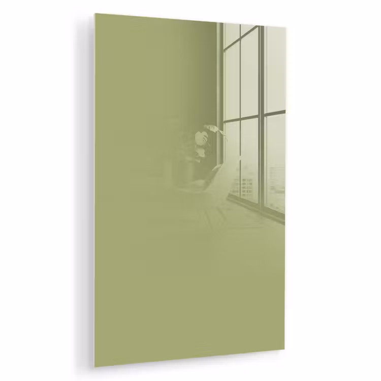 Glas schilderij - Whispering - Sage - Groen — 1