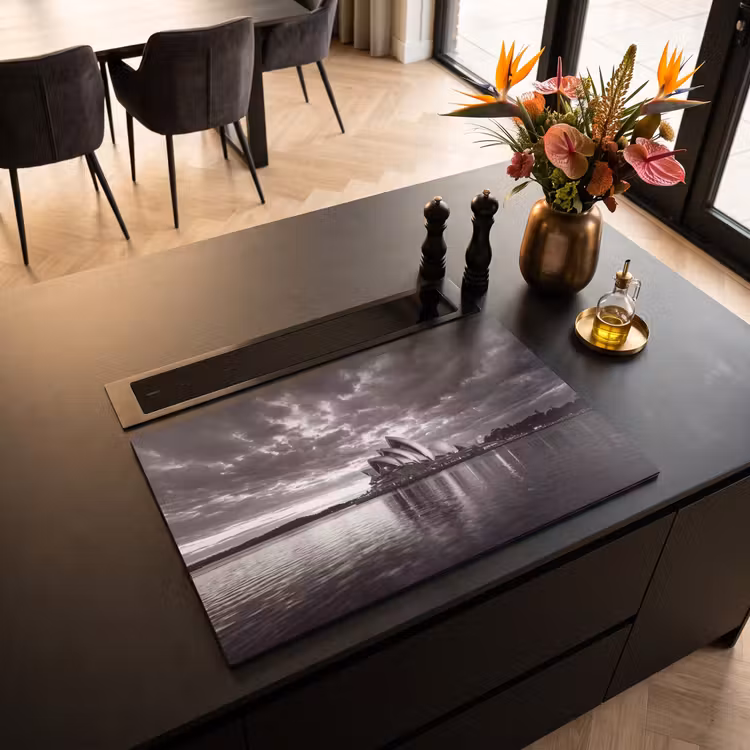 Inductie beschermer - Architectuur - Water - Stad - Modern - Zwart-wit — 3