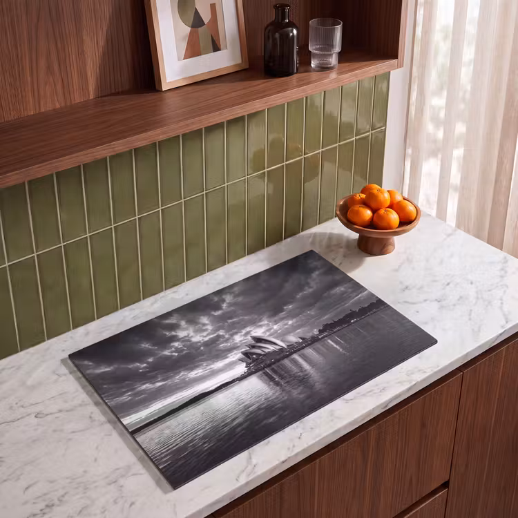 Inductie beschermer - Architectuur - Water - Stad - Modern - Zwart-wit — 4