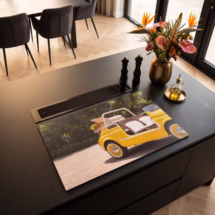 Inductie beschermer - Auto - Picknick - Zomer - Geel — 3