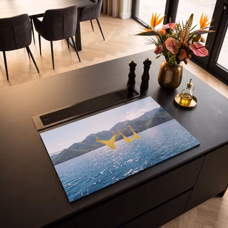 Inductie beschermer - Badmode - Bikini - Zee - Bergen - Geel — 3