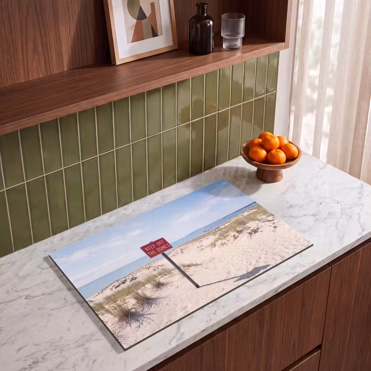 Inductie beschermer - Duin - Bord - Kust - Landschap - Rood — 4