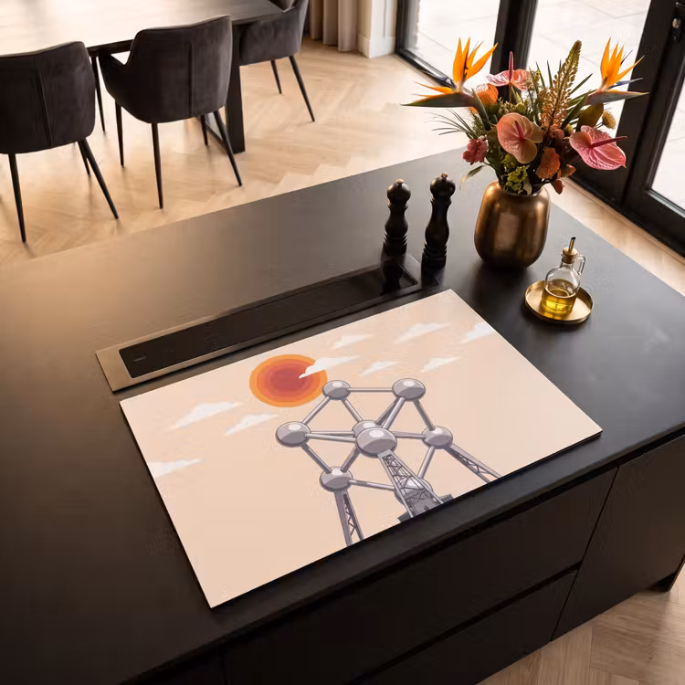 Inductie beschermer - Architectuur - Geometrie - Stad - Modern - Grijs — 3
