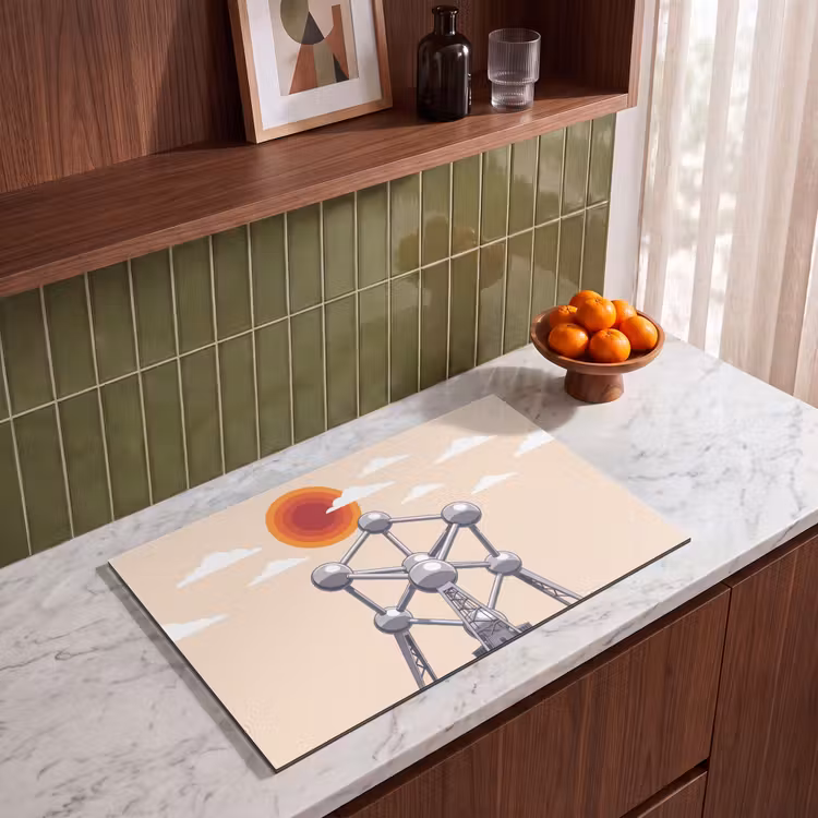 Inductie beschermer - Architectuur - Geometrie - Stad - Modern - Grijs — 4