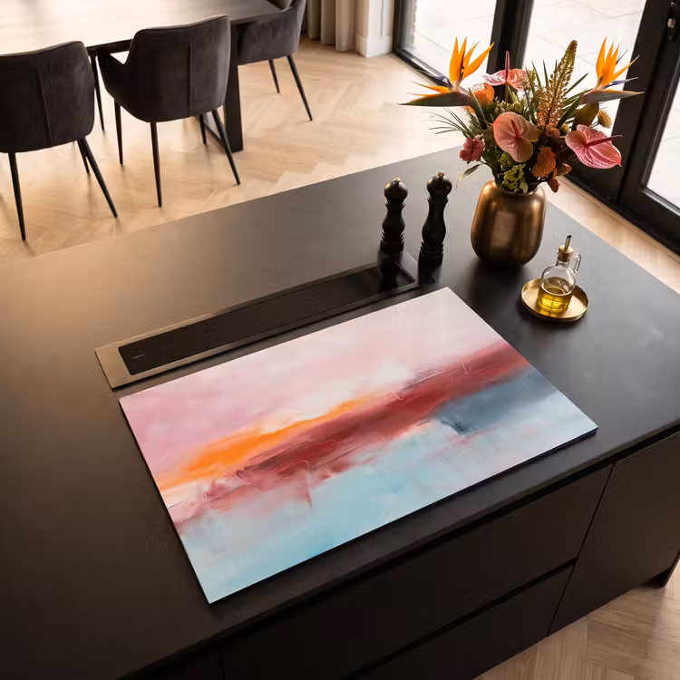 Inductie beschermer - Abstract - Kleuren - Modern - Kunst - Roze — 3