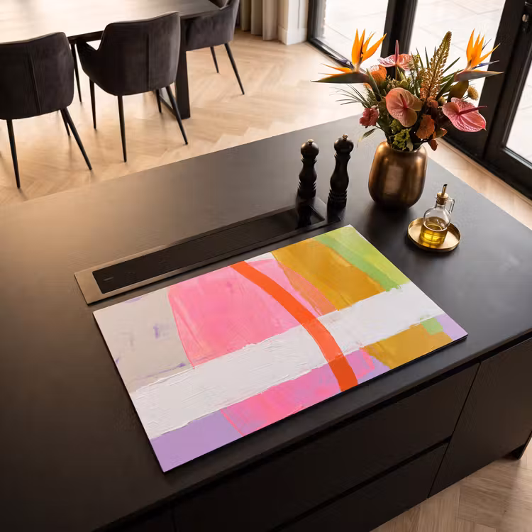 Inductie beschermer - Abstract - Kleurrijk - Vormen - Modern - Kunst — 3