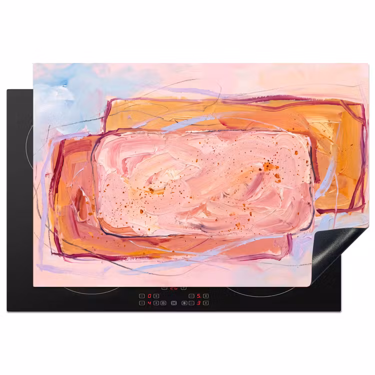 Inductie beschermer - Abstract - Vormen - Modern - Roze — 1