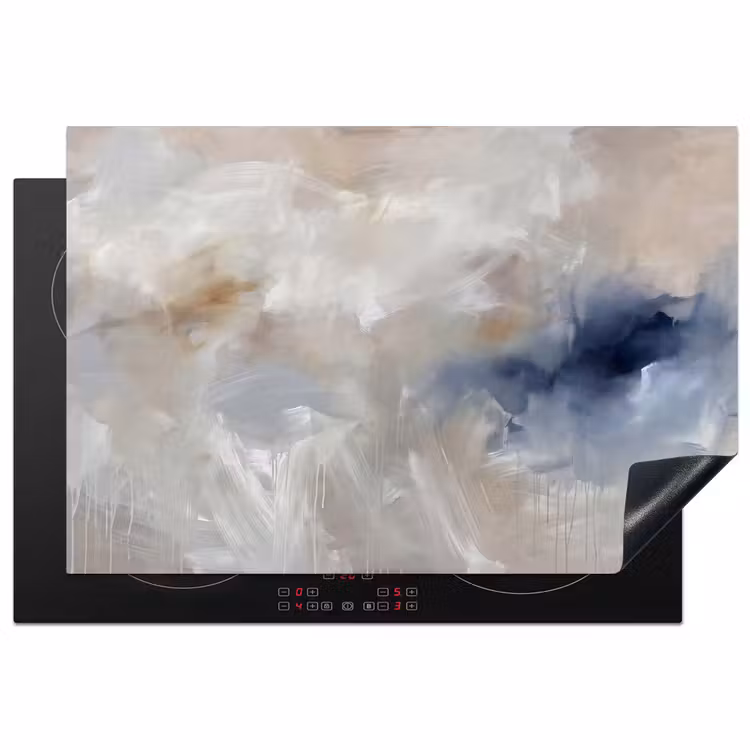 Inductie beschermer - Abstract - Wolken - Sfeer - Modern - Beige — 1