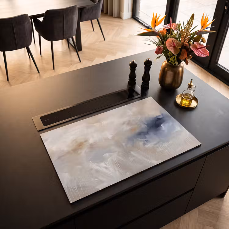 Inductie beschermer - Abstract - Wolken - Sfeer - Modern - Beige — 3
