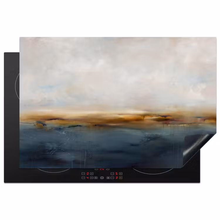 Inductie beschermer - Abstract - Horizon - Water - Modern - Beige — 1