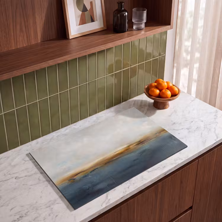 Inductie beschermer - Abstract - Horizon - Water - Modern - Beige — 4