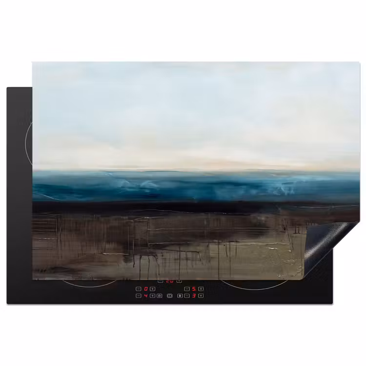 Inductie beschermer - Abstract - Landschap - Horizon - Blauw - Modern — 1