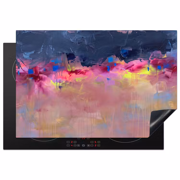 Inductie beschermer - Abstract - Textuur - Kleuren - Modern - Roze — 1
