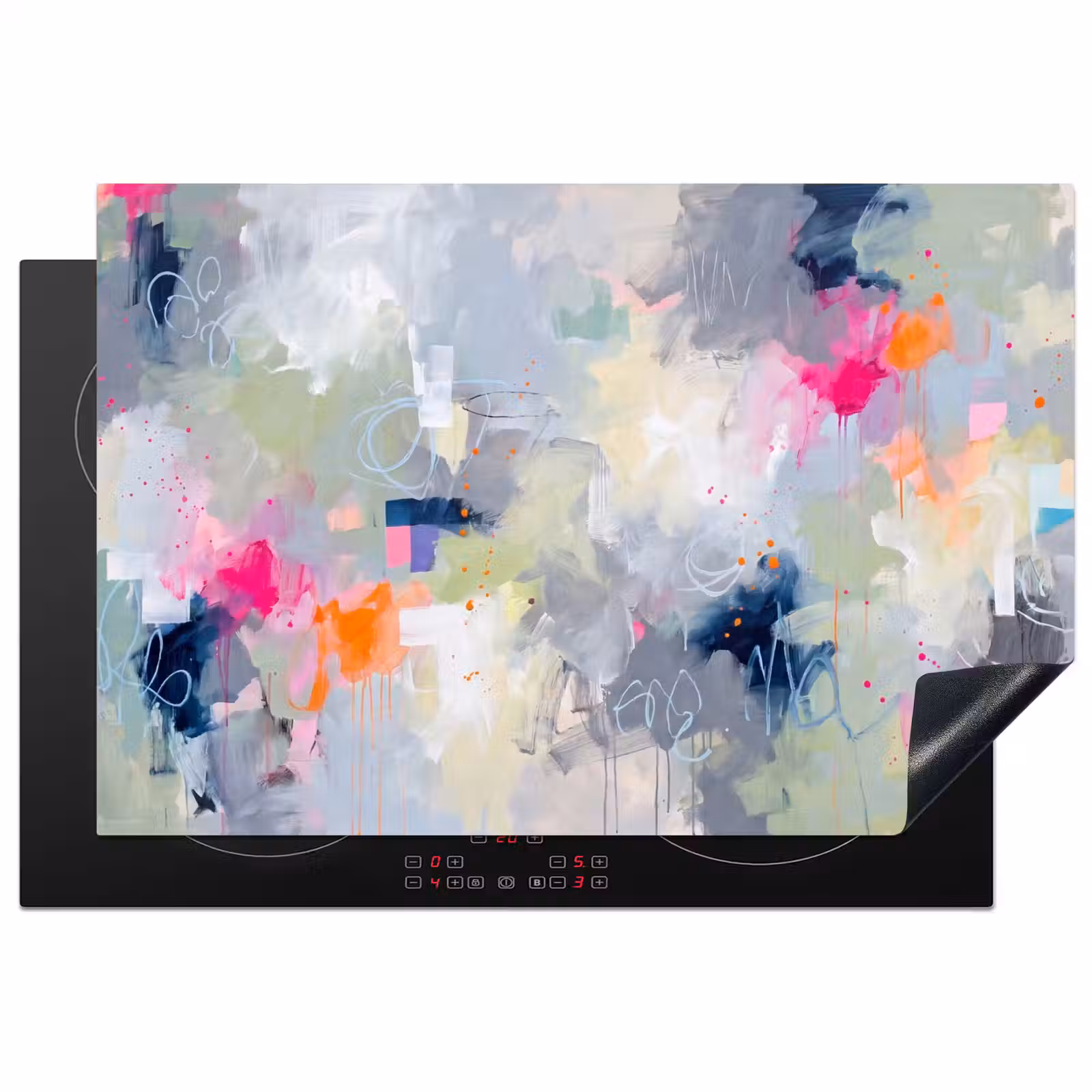 Inductie beschermer - Abstract - Kleurrijk - Modern - Kunst — 1