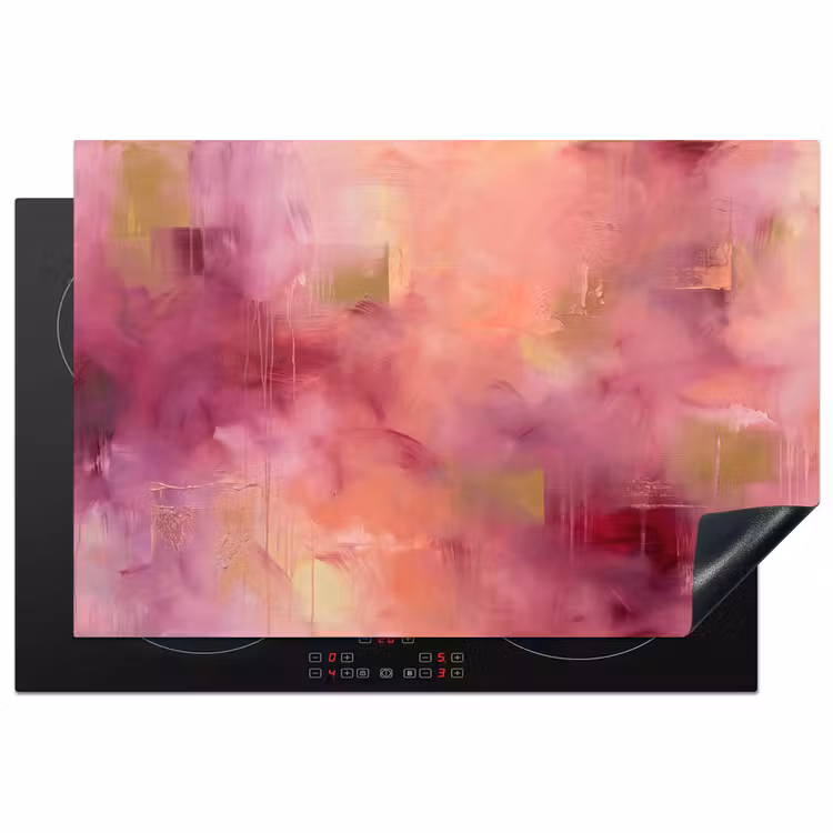 Inductie beschermer - Abstract - Kleuren - Modern - Roze - Paars — 2