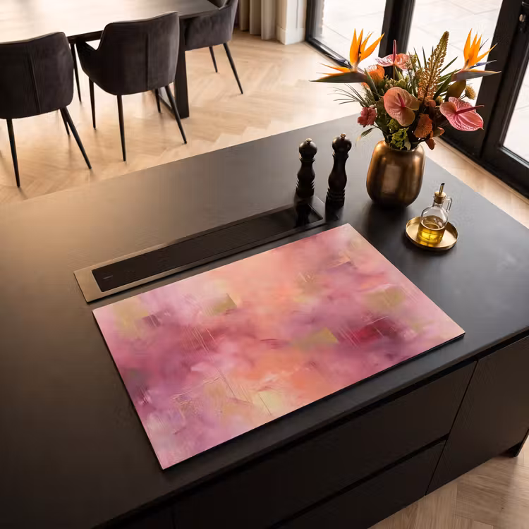 Inductie beschermer - Abstract - Kleuren - Modern - Roze - Paars — 3