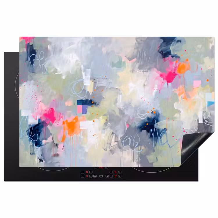 Inductie beschermer - Abstract - Kleurrijk - Modern - Kunst — 1