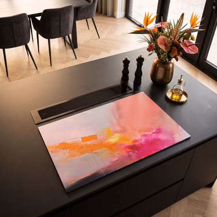 Inductie beschermer - Abstract - Kleurrijk - Modern - Roze — 3