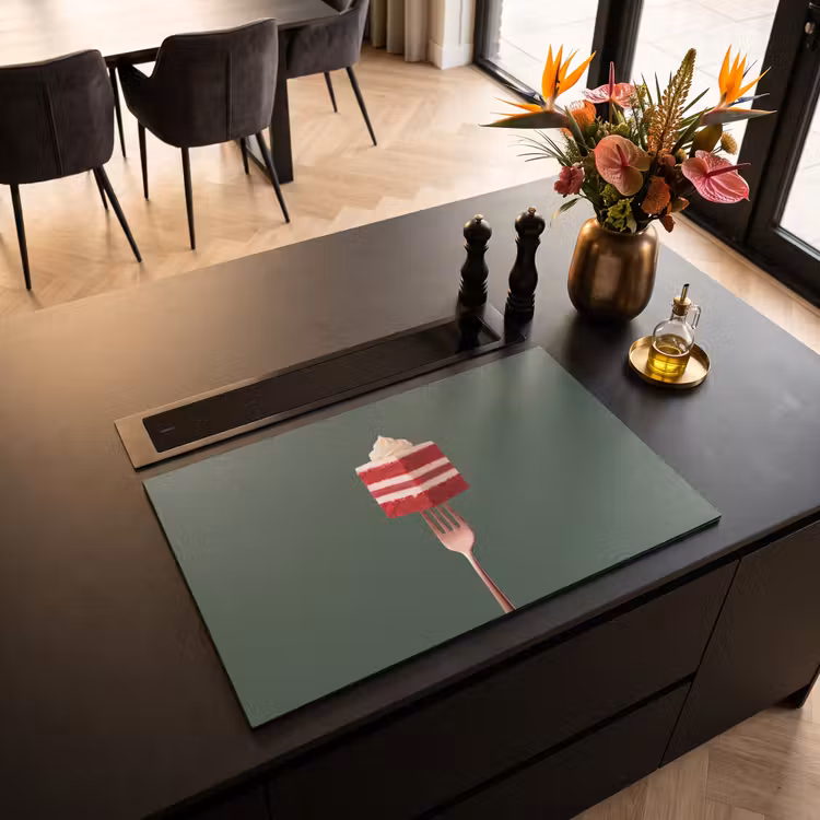 Inductie beschermer - Cake - Vork - Rood — 3