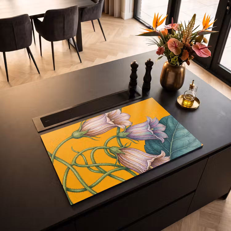 Inductie beschermer - Bloemen - Botanisch - Geel — 3