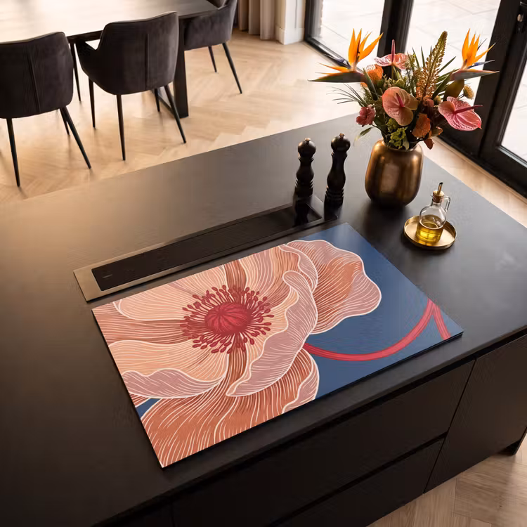 Inductie beschermer - Bloemen - Modern - Abstract — 3