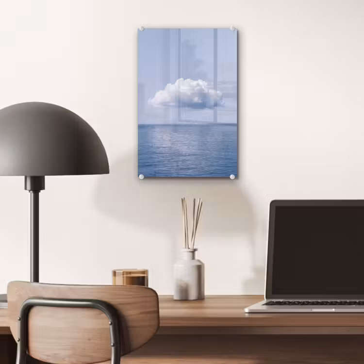 Glas schilderij - Wolk - Regen - Natuur — 7