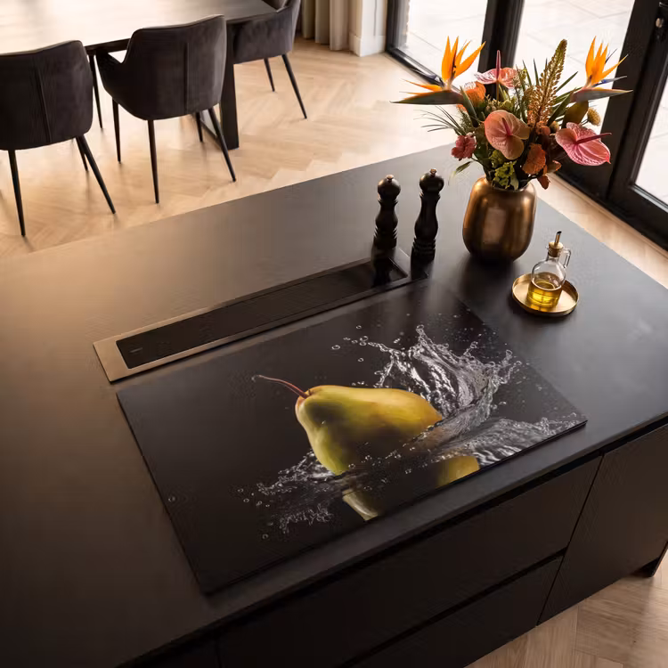 Inductie beschermer - Peer - Fruit - Water - Zwart — 3