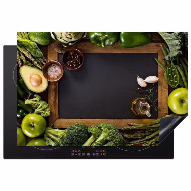 Inductie beschermer - Fruit - Krijtbord - Groente — 1