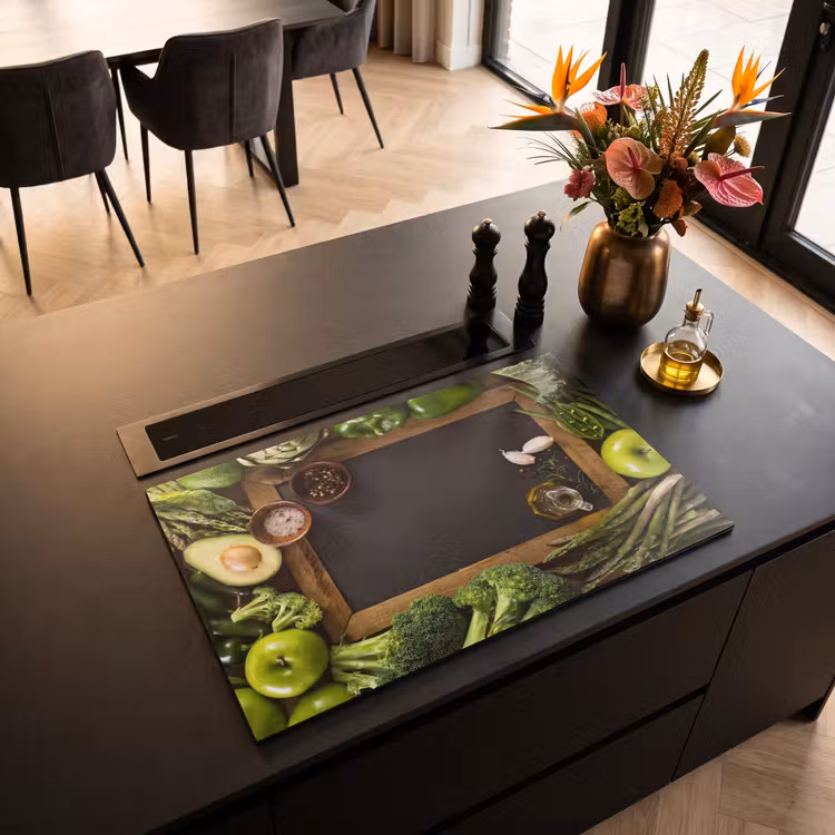 Inductie beschermer - Fruit - Krijtbord - Groente — 3