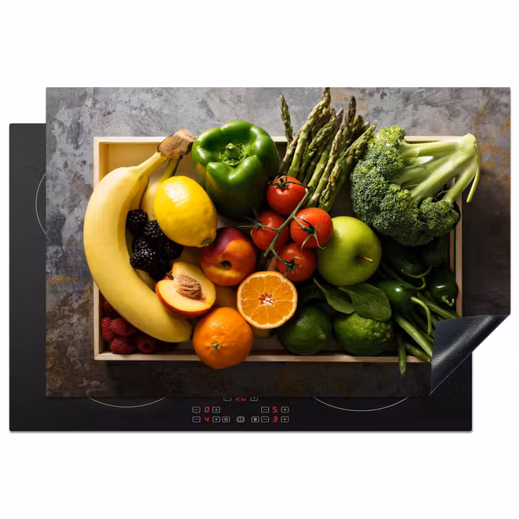 Inductie beschermer - Krat - Fruit - Regenboog — 1