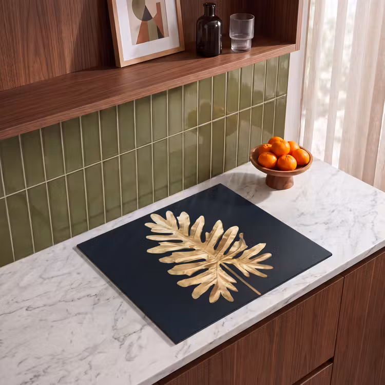 Inductie beschermer - Gouden Monstera Majesteit — 4