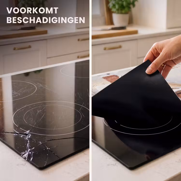 Inductie beschermer - Kerst - Huis - Winter - Sneeuw — 2