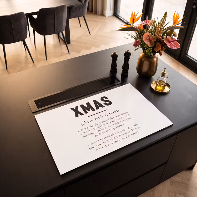 Inductie beschermer - Kerst - Wit - Xmas - Quotes - Feestdagen — 3