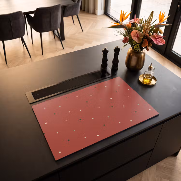 Inductie beschermer - Patroon - Stippen - Rood — 3