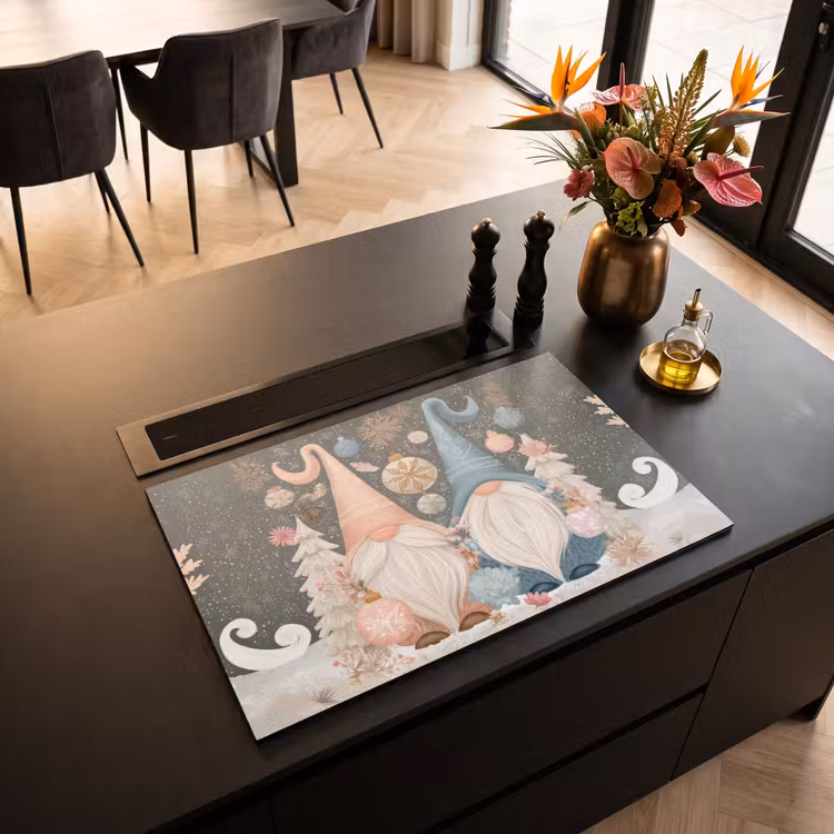 Inductie beschermer - Kerst - Gnomen - Pastel — 3
