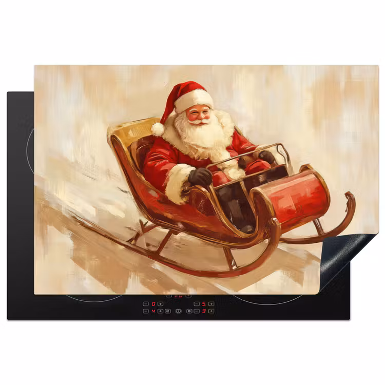 Inductie beschermer - Kerst - Slee - Kerstman — 1