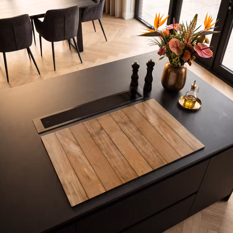 Inductie beschermer - Natuurlijk Eikenhout — 3