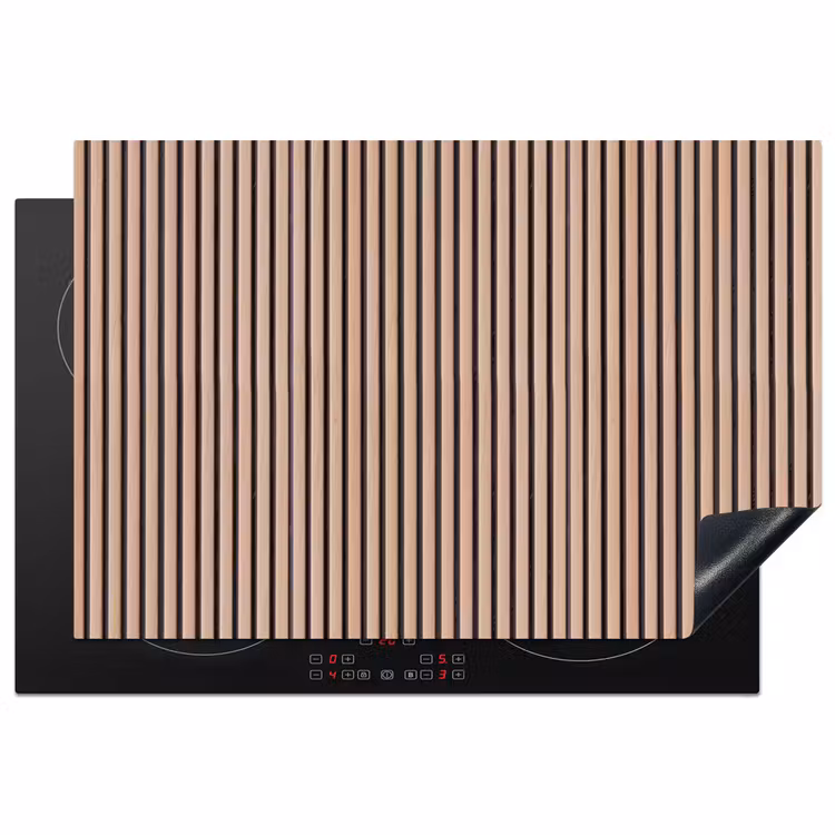 Inductie beschermer - Retro - Hout - Plank - Naturel — 2