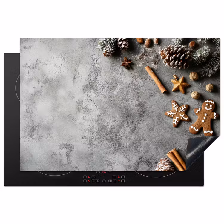 Inductie beschermer - Kerst - Bakken - Grijs - Landelijk — 1