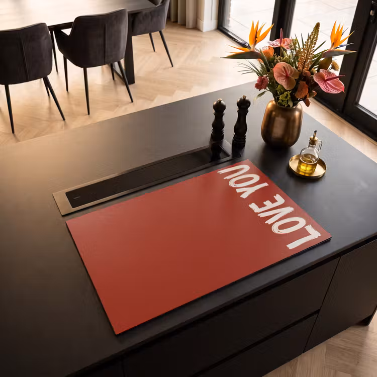Inductie beschermer - Schuin - Loveyou - Rood — 3