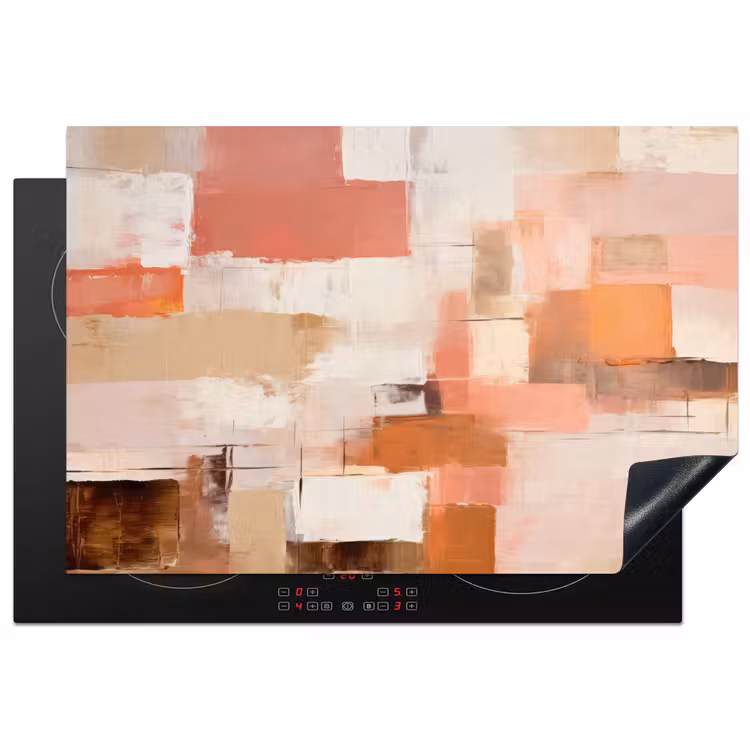 Inductie beschermer - Kunst - Roze - Abstract — 2