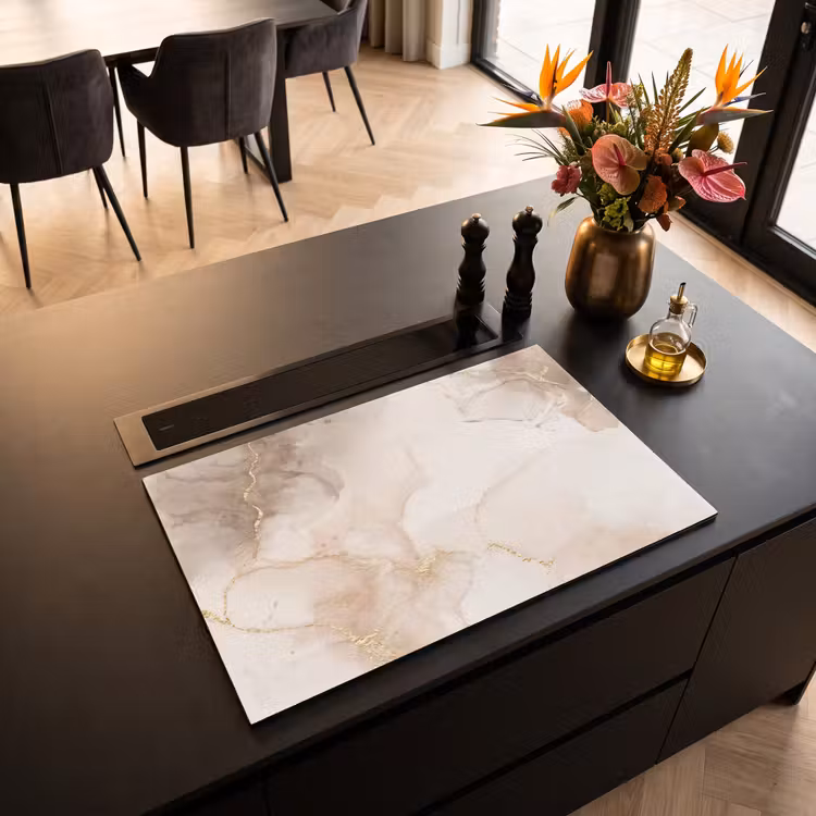 Inductie beschermer - Marmer - Bruin - Gouden — 3