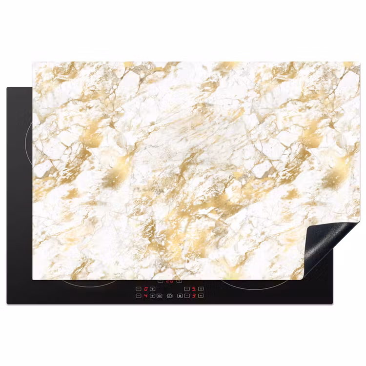 Inductie beschermer - Marmer - Goud - Structuur — 2