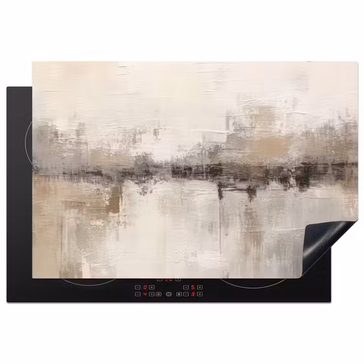 Inductie beschermer - Moderne kunst - Abstract - Beige — 2